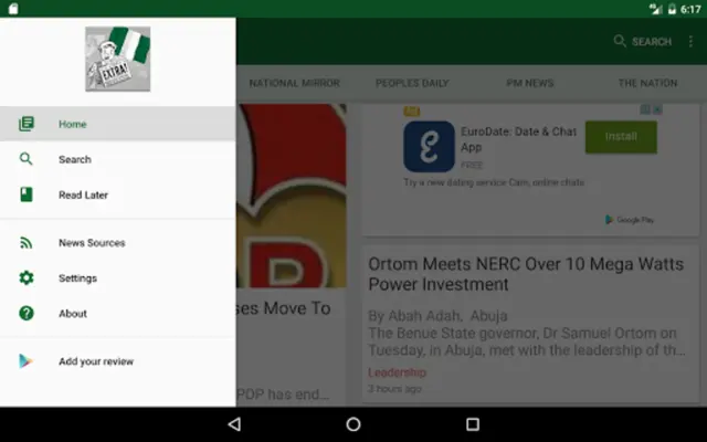 Nigeria News android App screenshot 1